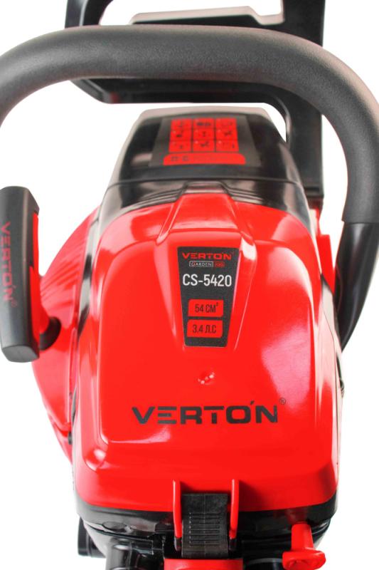 Пила бензиновая Verton Garden Pro CS-5420 (мощн.54 см.куб.,V двиг.3,4 л.с,дл.шины 50см/20", шаг цепи 0,325,ширина паза1,5,кол-во звеньев76)