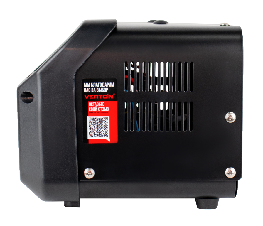 Зарядное устройство VERTON Energy BC-15 (230/50 В/Гц, мощн. 150Вт, напряж. аккум. 12/24В,емкость обсл. аккум. 20-120 Ач, заряд. ток (пик/норма) 10/6 А)