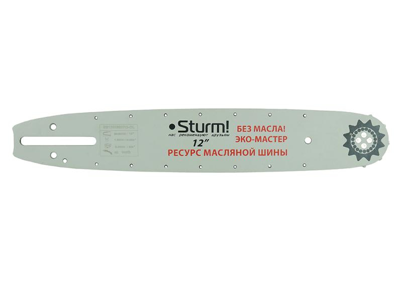 Пильная шина 12&amp;ampquot Sturm! Паз 1,3мм, 3/8&amp;ampquot, 45 зв