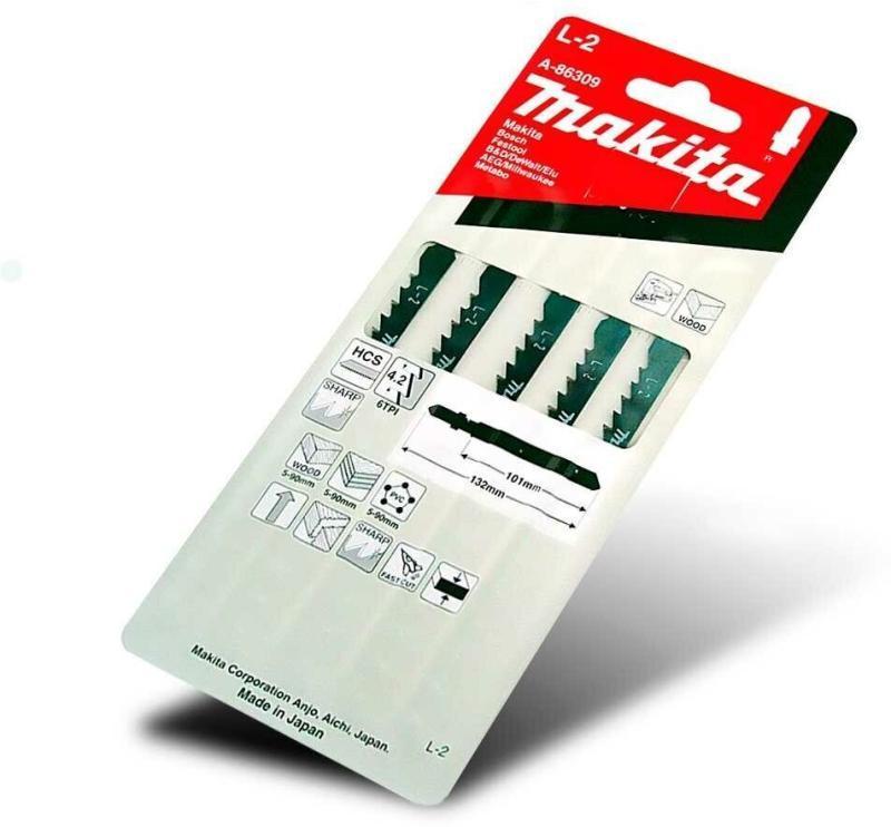 MAKITA Лобзиковая пилка для дерева L-2, 5 шт