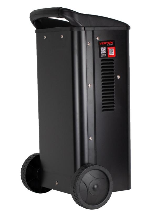 Пуско-зарядное устройство VERTON Energy SC-320 (напр.сети 230/50 В/Гц,напр.АКБ 12/24В,емкость зар. АКБ (мин/макс)20-500 Ач,макс. ток зарядки/запуска 45А/240А,WET,12В потр.мощн.1,92/3,84кВт,5 реж. зар,IP20)