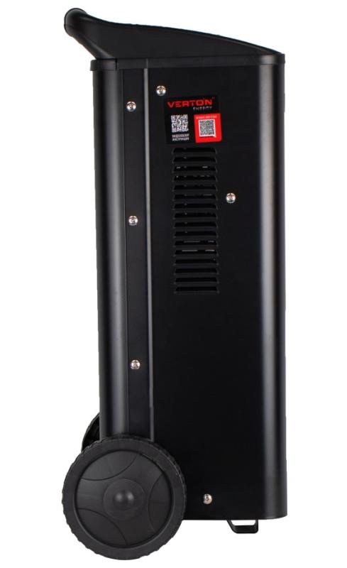 Пуско-зарядное устройство VERTON Energy SC-320 (напр.сети 230/50 В/Гц,напр.АКБ 12/24В,емкость зар. АКБ (мин/макс)20-500 Ач,макс. ток зарядки/запуска 45А/240А,WET,12В потр.мощн.1,92/3,84кВт,5 реж. зар,IP20)