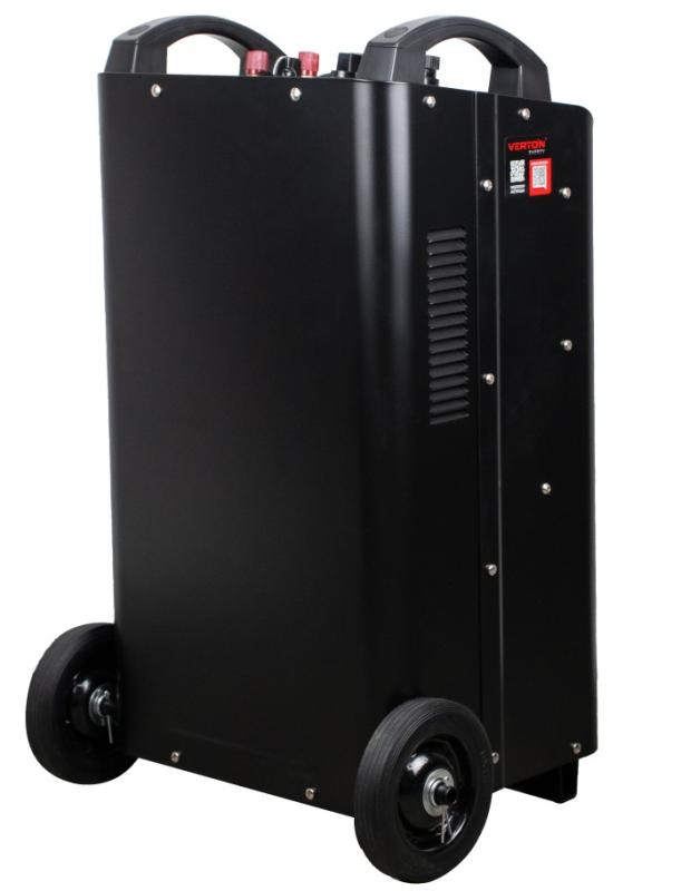 Пуско-зарядное устройство VERTON Energy SC-1000 ДУ (напр.сети 380/50 В/Гц,напр.АКБ 12/24В,емкость зар. АКБ (мин/макс)20-1300 Ач,ток зар/зап. 100A/1000А,WET,12В потр.мощн.0,6/12кВт,8 реж. зар,IP20, пульт ДУ)