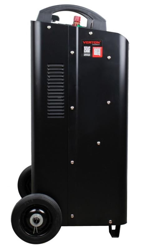 Пуско-зарядное устройство VERTON Energy SC-1000 ДУ (напр.сети 380/50 В/Гц,напр.АКБ 12/24В,емкость зар. АКБ (мин/макс)20-1300 Ач,ток зар/зап. 100A/1000А,WET,12В потр.мощн.0,6/12кВт,8 реж. зар,IP20, пульт ДУ)