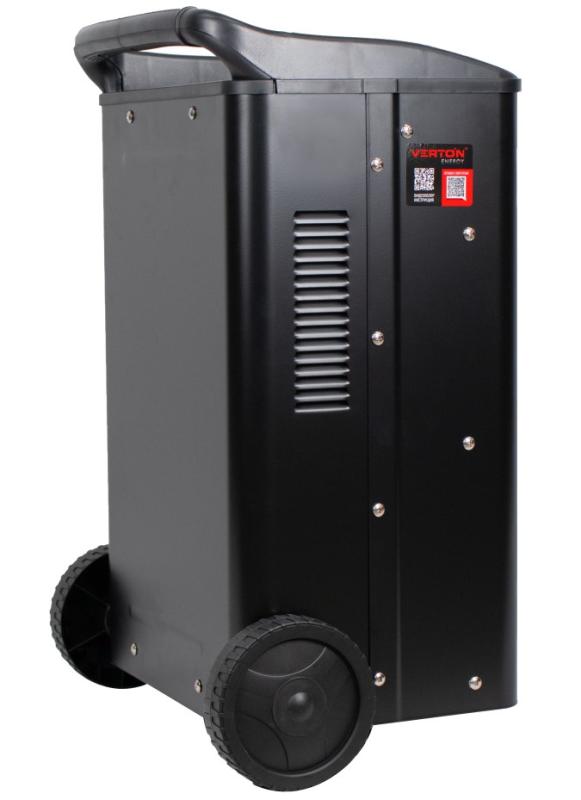 Пуско-зарядное устройство VERTON Energy SC- 600 (напр.сети 230/50 В/Гц,напр.АКБ 12/24В,емкость зар. АКБ (мин/макс) 20-1000 Ач,макс.ток зар./зап. 90А/600А,WET,12В потр.мощн.3,6/7,2кВт,6 реж. зар,IP20)