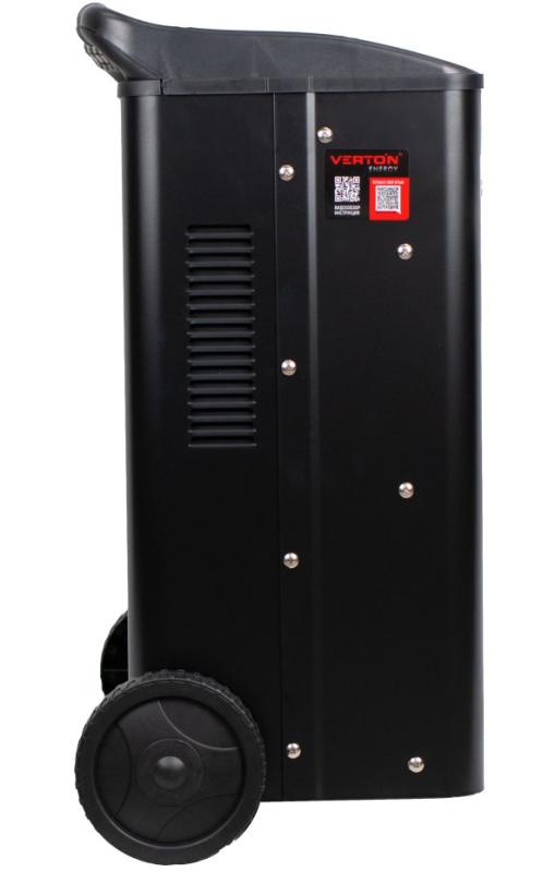 Пуско-зарядное устройство VERTON Energy SC- 600 (напр.сети 230/50 В/Гц,напр.АКБ 12/24В,емкость зар. АКБ (мин/макс) 20-1000 Ач,макс.ток зар./зап. 90А/600А,WET,12В потр.мощн.3,6/7,2кВт,6 реж. зар,IP20)
