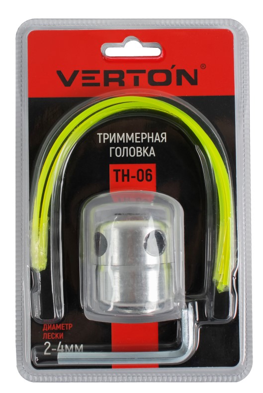 Головка триммерная TH06 VERTON GARDEN ПАУК (тип ПАУК, под гайку (универсальное), Ø лески 2-4 мм; аллюминий)