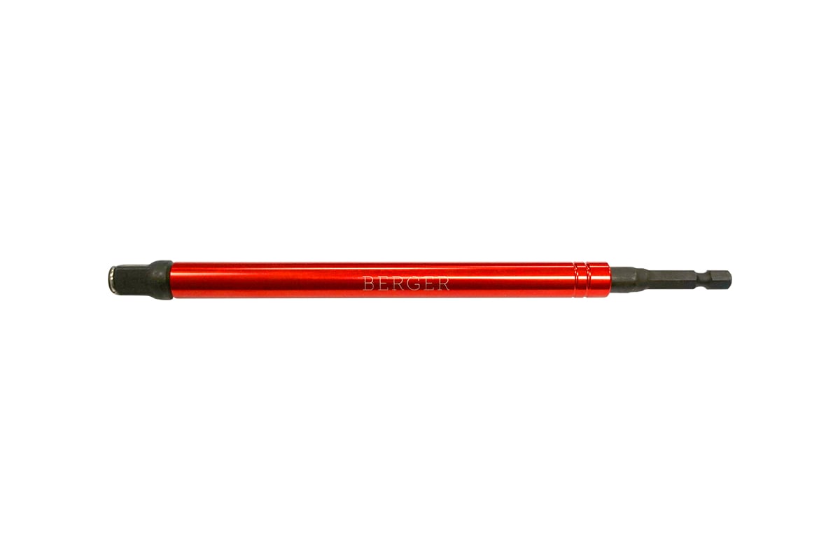 Адаптер универсальный 2в1 для торцевых головок 3/8" и бит 1/4" с вращ. гильзой 200 мм BERGER BG2193