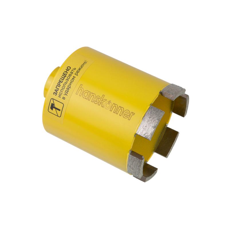 H9018-SDS-D68MH Коронка алмазная по арм. бетону 68x80 мм, 6 сегм. MICRO HIT, Hanskonner