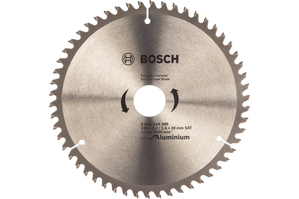 BOSCH Пильный диск ECO AL (по алюминию) 190x30-54T