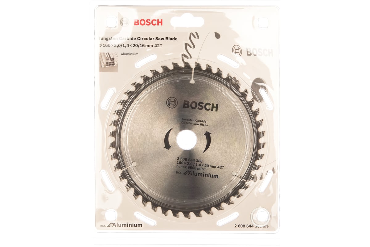 BOSCH Пильный диск ECO AL/Multi 160х20/16х4