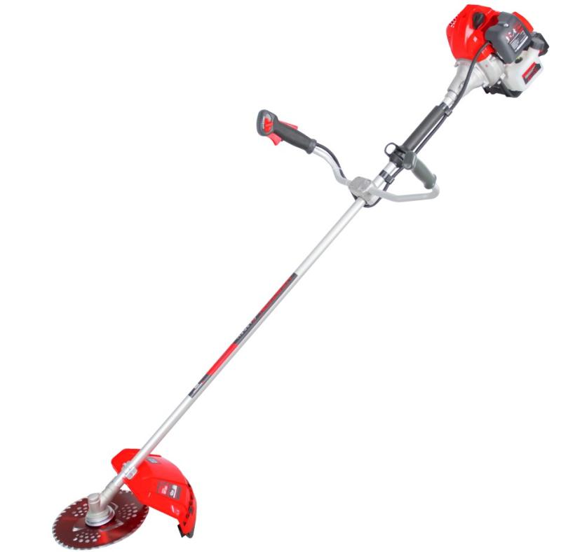 Триммер бенз. VERTON garden BR-560M Professional (Электрозапуск, V двигателя 56 см3,мощность 2.8 л.с./2.1 кВт,профессиональный ранец,цельная штанга,диск 40т,катушка) + Диск для триммера VERTON DOUBLE MOWING TD02 (внеш. Ø 255 мм, посад. Ø 25.4 мм, 40