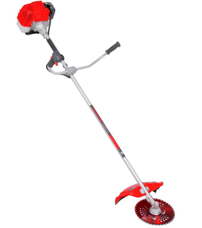 Триммер бенз. VERTON garden BR-560M Professional (Электрозапуск, V двигателя 56 см3,мощность 2.8 л.с./2.1 кВт,профессиональный ранец,цельная штанга,диск 40т,катушка) + Диск для триммера VERTON DOUBLE MOWING TD02 (внеш. Ø 255 мм, посад. Ø 25.4 мм, 40