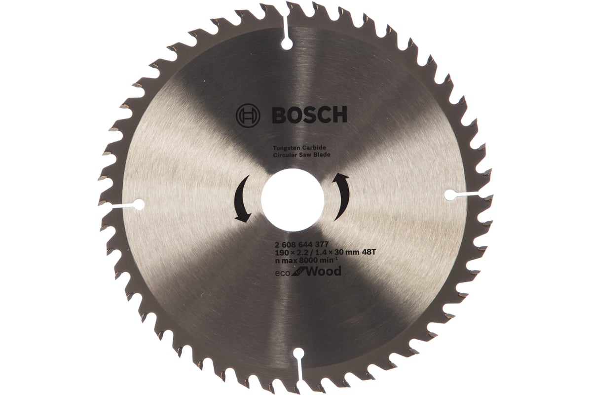 BOSCH Пильный диск ECO WO  (по дереву) 190x30-48T