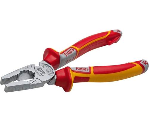 Пассатижи диэлектр. CombiMax 1000В VDE 180 мм, покрытие Crom, рукоятки SoftGripp 3K//NWS