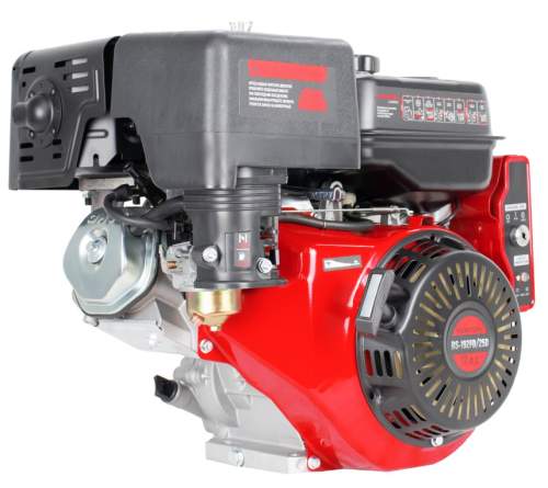 Двигатель VERTON GARDEN BS-192FD/25D (445 см3, 12,5кВт/17л.с,Ø вала 25мм (шпонка), 27/3600 Н*м/(об/мин), V 6 л., ручн/эл. зап, замок зажигания, реле тока, распредвал сталь, автопрерыватель с датчиком уровня масла, крышка бака винт, фильтр комбин.