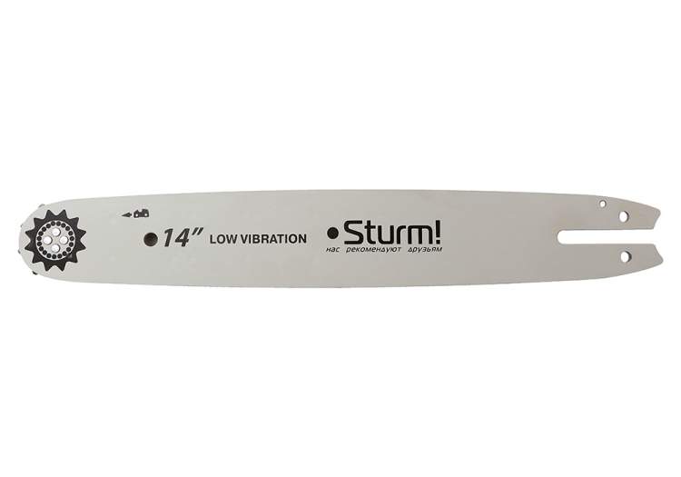 Пильная шина 14&ampquot Sturm! Паз 1,3мм, 3/8&ampquot, 50 зв, хвостовик St