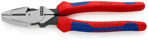 Плоскогубцы электромонтажные Lineman's, 240 мм, фосфатированные,  2-комп ручки KNIPEX