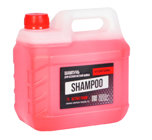 Шампунь Verton Shampoo Active Foam для бесконтактной мойки (цвет розовый) 3 л,