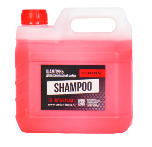 Шампунь Verton Shampoo Active Foam для бесконтактной мойки (цвет розовый) 3 л,