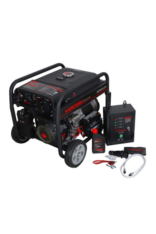 Генератор бензиновый VERTON POWER GG11000ES/ATS (9,5/10,5 кВт 230В/50, 21л.с.550 см3)+Блок управления ATS 8500ES/11000ES (230/50,Макс.мощность 11 кВт)