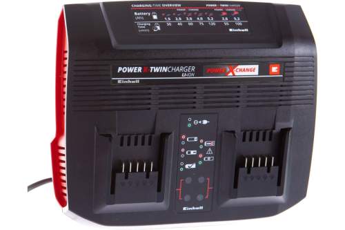 Устройство зарядное для 2-х АКБ 18В, 3А  // Einhell PXC Power X-Twincharger