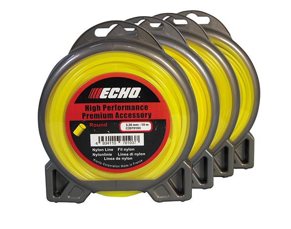 Корд триммерный ECHO Round Line желтого цв., кругл., 2.4 мм х 15 м