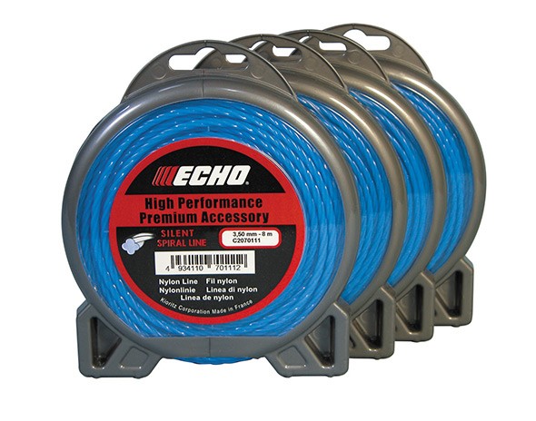 Корд триммерный ECHO Silent Spiral Line синего цв., витой, 3.0 мм х 10 м