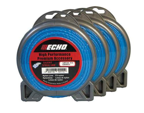 Корд триммерный ECHO Silent Spiral Line синего цв., витой, 3.0 мм х 10 м