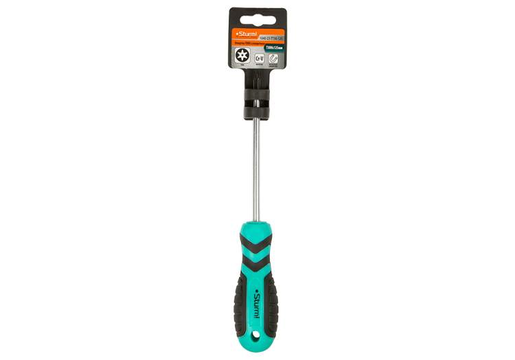 Отвертка TORX TT30H*125мм, с отверстием, CrV магнитный наконечник Sturm!