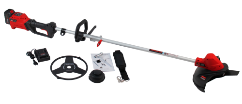 Триммер аккумуляторный бесщеточный Verton Garden Green Pro BBR-2030D (D-образ.руч,тип аккум.Li-Ion,напр-е 20В,емк.аккум.2-5А*ч,бесщеточный,мощн.двиг.400Вт,аккум.бат-я1шт(4.0Ah).зар.устр-во1шт,режущ.эл-т леска/нож, разб.штан,компл:нож,кат/леска,кожух)