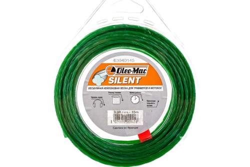 Леска 3.0мм 15м silent (блистер) Oleo-Mac