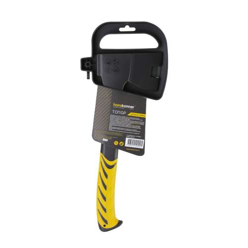 Топор 440г, фиберглассовая рукоятка с TPE, кованый, PTFE покрытие, Hanskonner