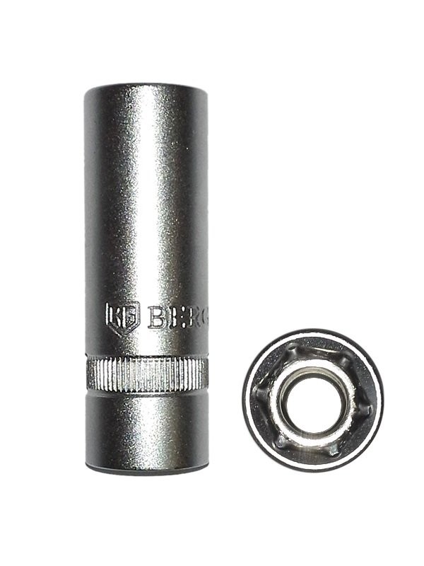 Головка свечная магнитная 1/2", 16 мм//BERGER