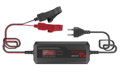 Зарядное устройство VERTON  Energy BC- 5 (230/50 В/Гц,мощн.60Вт.,напряж.аккум.6/12 В.,емкость обсл.аккум.1,2-120Ач.,раб.темп.(-20)-(+40) С, LCD) 10шт/уп