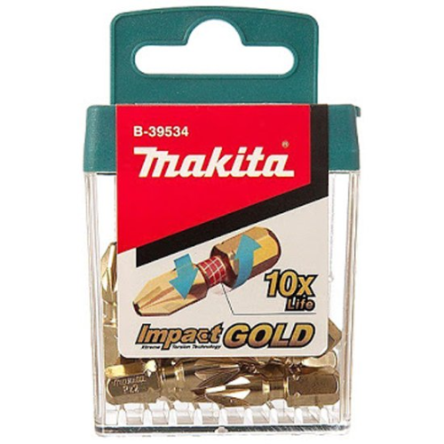 MAKITA Набор насадок Impact Gold PZ2, 25 мм, C-form (10 шт в наборе)