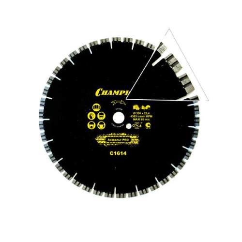 Диск алмазный CHAMPION асфальт PRO 350/25.4/10 Asphalt Runner (асфаль, бетон, свежий бетон)