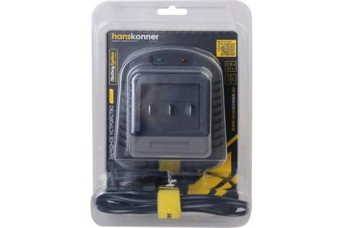 Зарядное устройство Hanskonner, 18В, 1BatterySystem, 2.3A, блистер/Hanskonner