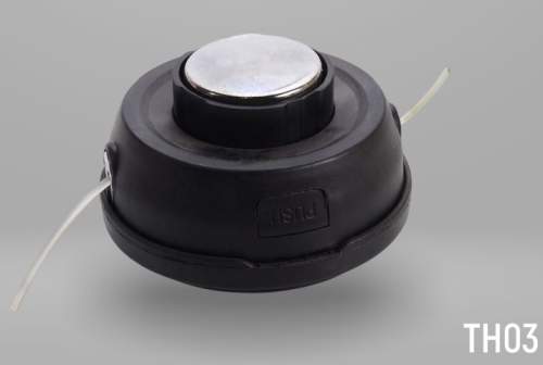 Головка триммерная TH03 VERTON GARDEN М10*1,25 LH (полуавтомат, быстрозажимная, М10*1,25 LH; Ø лески 2-3 мм, кнопка металл, в компл. переходники М8*1,25 LH; М12*1,5; винт М8-М10*1,25 LH, повышенная прочность, PA)