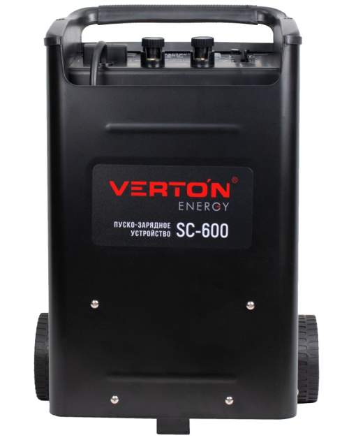 Пуско-зарядное устройство VERTON Energy SC- 600 (напр.сети 230/50 В/Гц,напр.АКБ 12/24В,емкость зар. АКБ (мин/макс) 20-1000 Ач,макс.ток зар./зап. 90А/600А,WET,12В потр.мощн.3,6/7,2кВт,6 реж. зар,IP20)