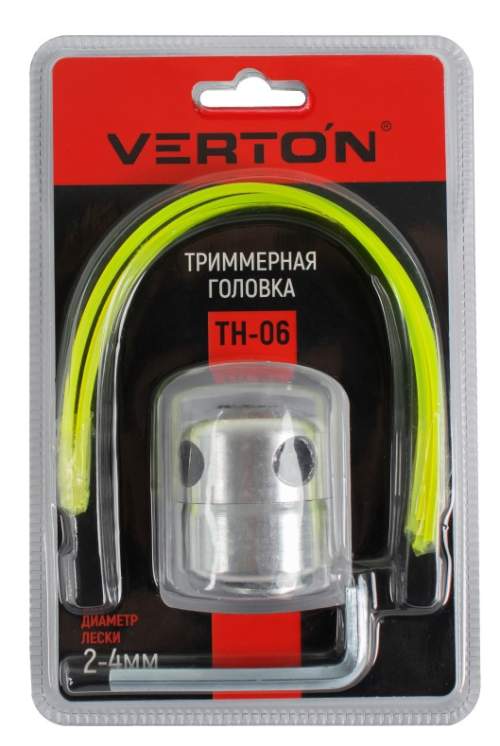 Головка триммерная TH06 VERTON GARDEN ПАУК (тип ПАУК, под гайку (универсальное), Ø лески 2-4 мм; аллюминий)