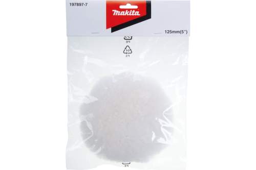 MAKITA Насадка полировальная из овчины 125 мм (липучка)