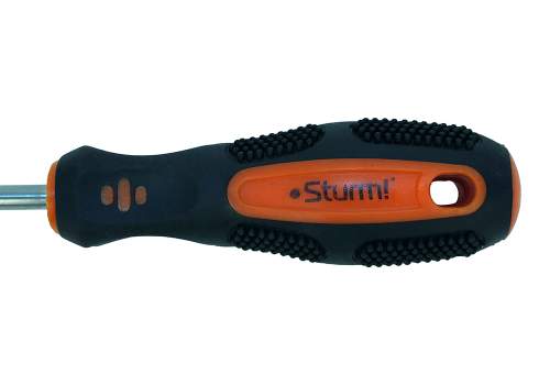 Отвертка плоский шлиц SL6х150мм, CrV, магнитный наконечник Sturm!