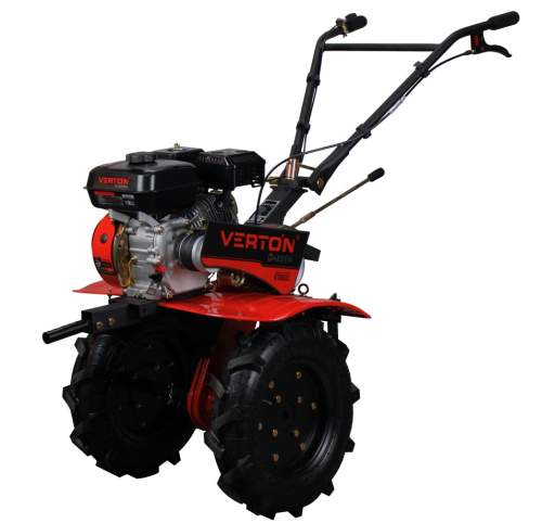 Мотоблок бенз. VERTON GT800C NEW (макс.мощн. 8л.с.чугунный редуктор,V раб. 223см3,передач.2/1,регул. руля все стороны,колеса 4.00-10,тип. запуска ручн., кол-во фрез  8*3, вал фрез-S23, прив. доп. оборудования-ремен., шкив 3 ручья, сцепление-ремен. пе