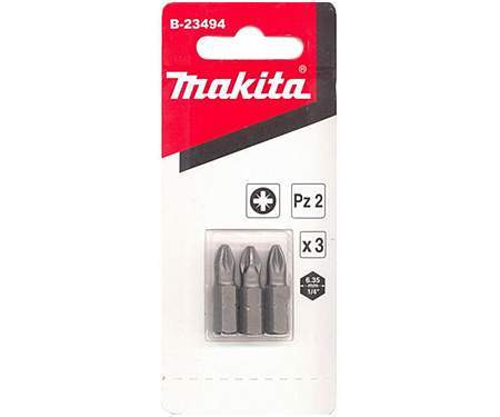 MAKITA Насадка  (1/4,PZ2, 25 мм, C-form 3шт)