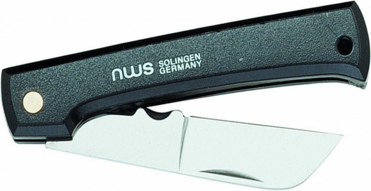Нож кабельный раскладной, 2 скребка, пластик//NWS