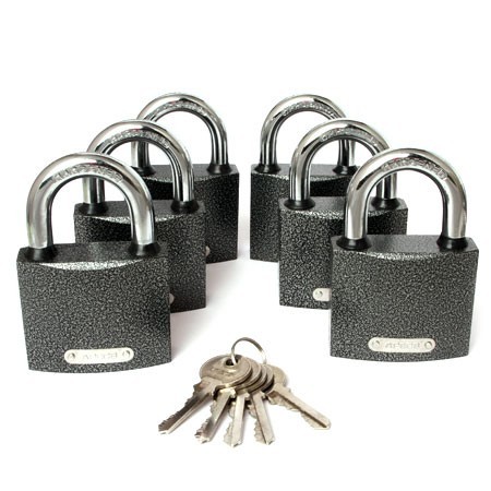 Замки висячие Apecs PD-01-63 (6 Locks+5 Keys)