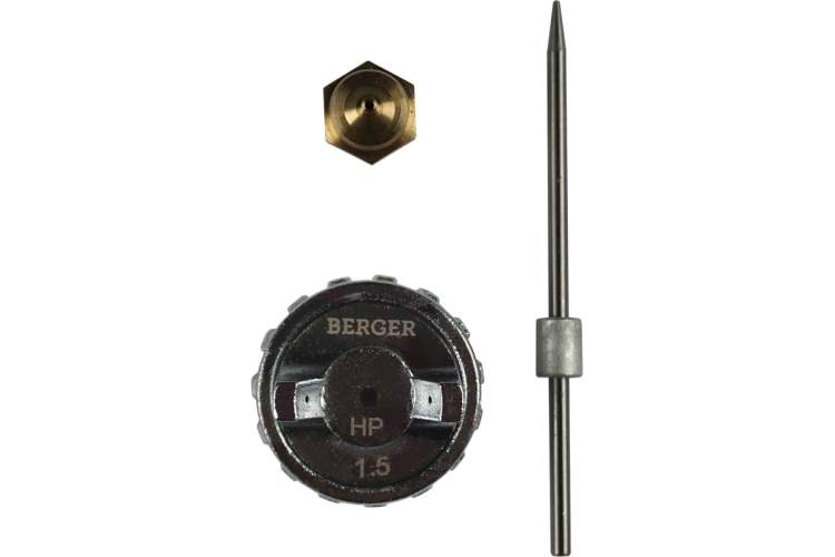 Комплект сменный для краскопульта BERGER «ГРАУ» HP (сопло+игла+дюза 1.5 мм) BG1371//BERGER