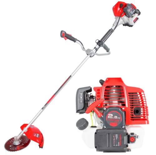 Триммер бенз. VERTON garden BR-560M Professional (Электрозапуск, V двигателя 56 см3,мощность 2.8 л.с./2.1 кВт,профессиональный ранец,цельная штанга,диск 40т,катушка) + Диск для триммера VERTON DOUBLE MOWING TD02 (внеш. Ø 255 мм, посад. Ø 25.4 мм, 40