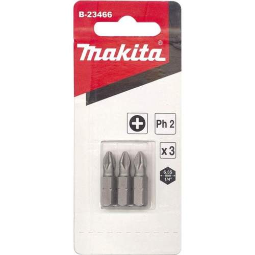 MAKITA Насадка PH2, 25 мм, C-form, 3 шт.